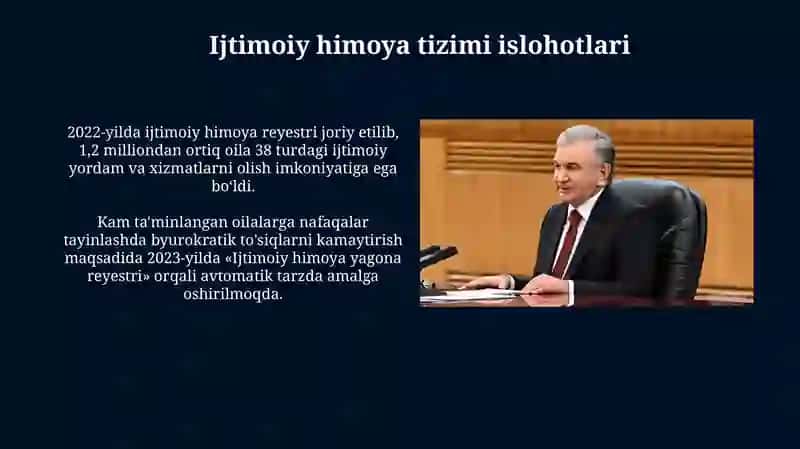 Ijtimoiy Himoya Tizimi Islohotlari 3
