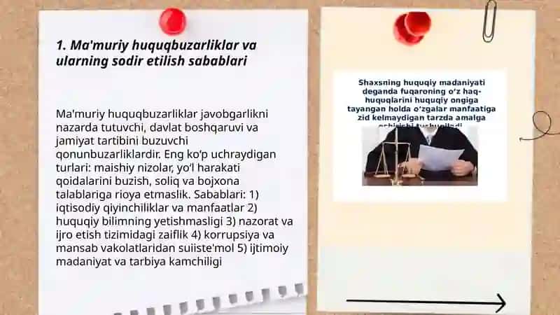 Huquqbuzarlik turlari va ularning sodir etilish sabablari 3