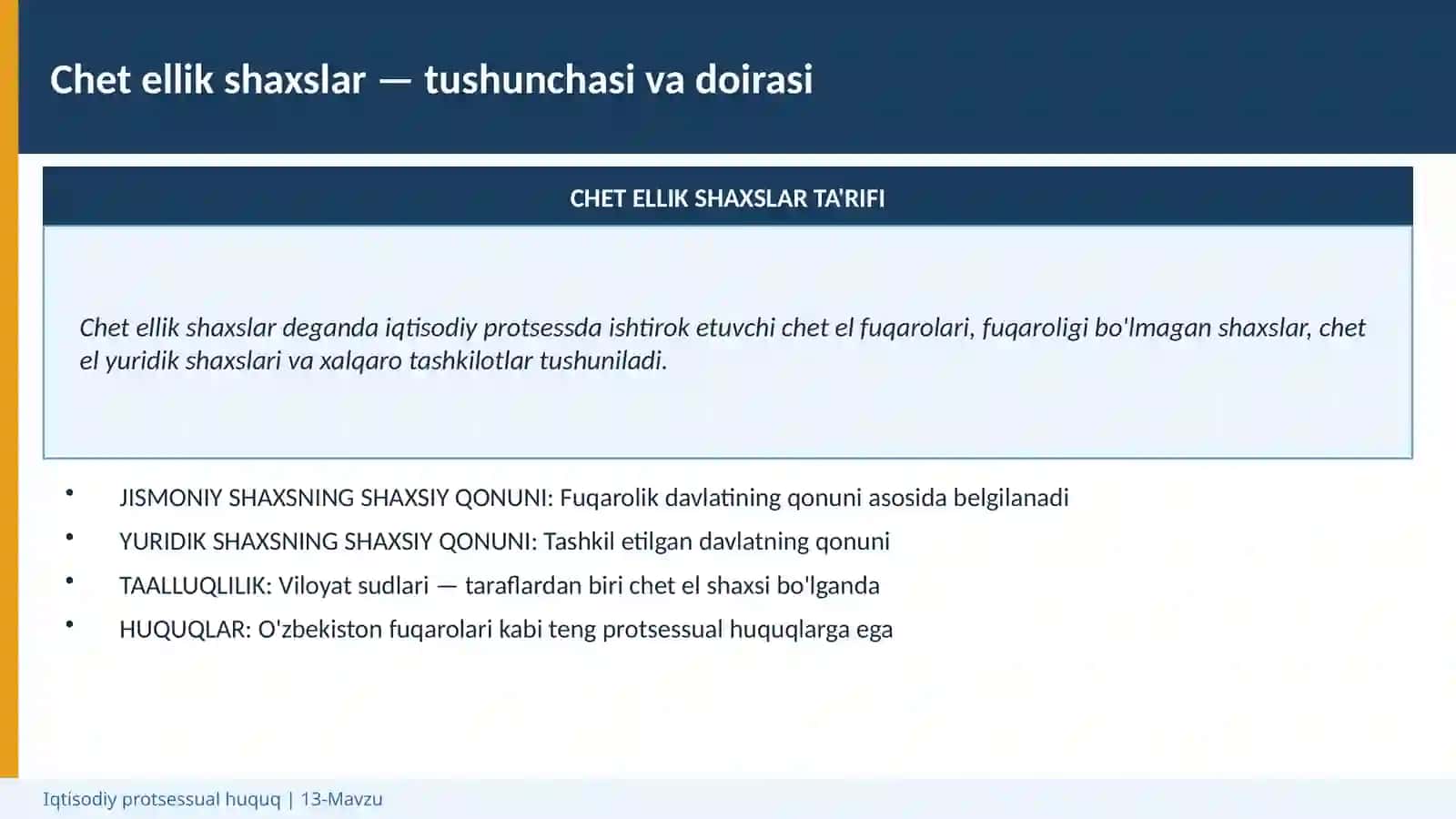 Iqtisodiy protsessual huquq | 13-Mavzu 3