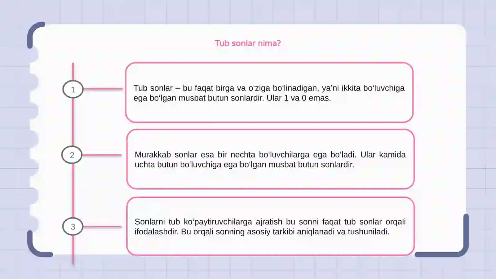 Tub va murakkab sonlar 3