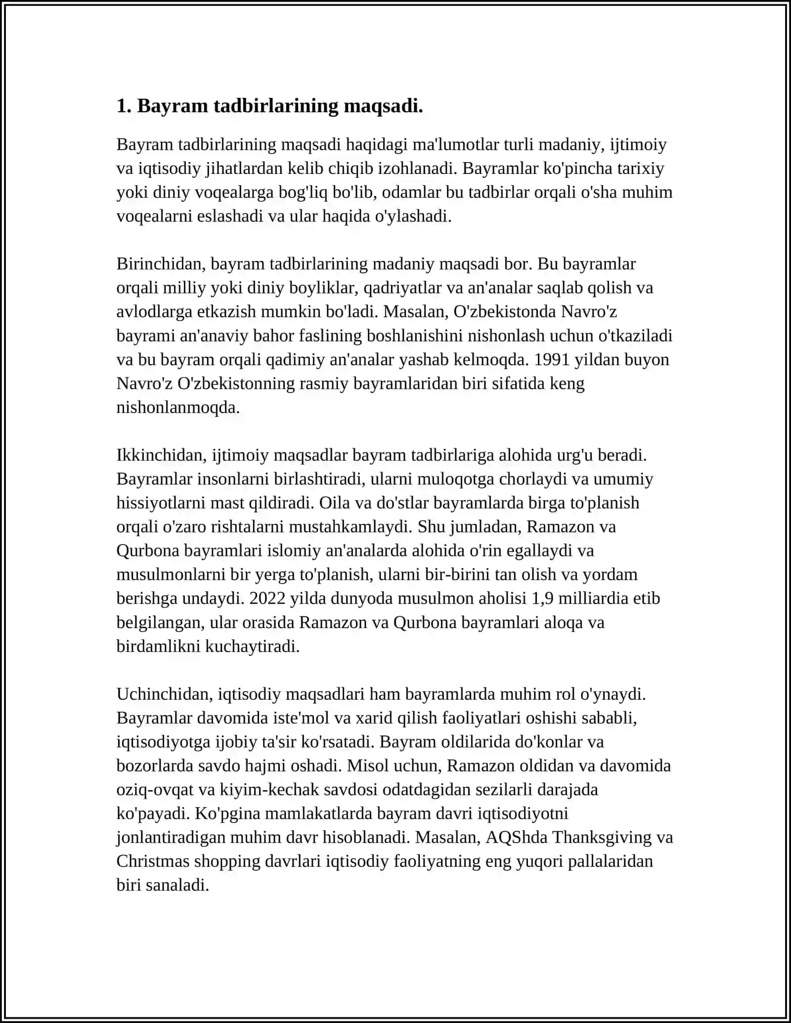 MUSIQA MASHĞULOTLAR REJASIDA BAYRAM TADBIRLARI STSENARIYASINI ISHLAB CHIQISH VA OʻTKAZISHGA QOʻYILADIGAN TALABLAR 3