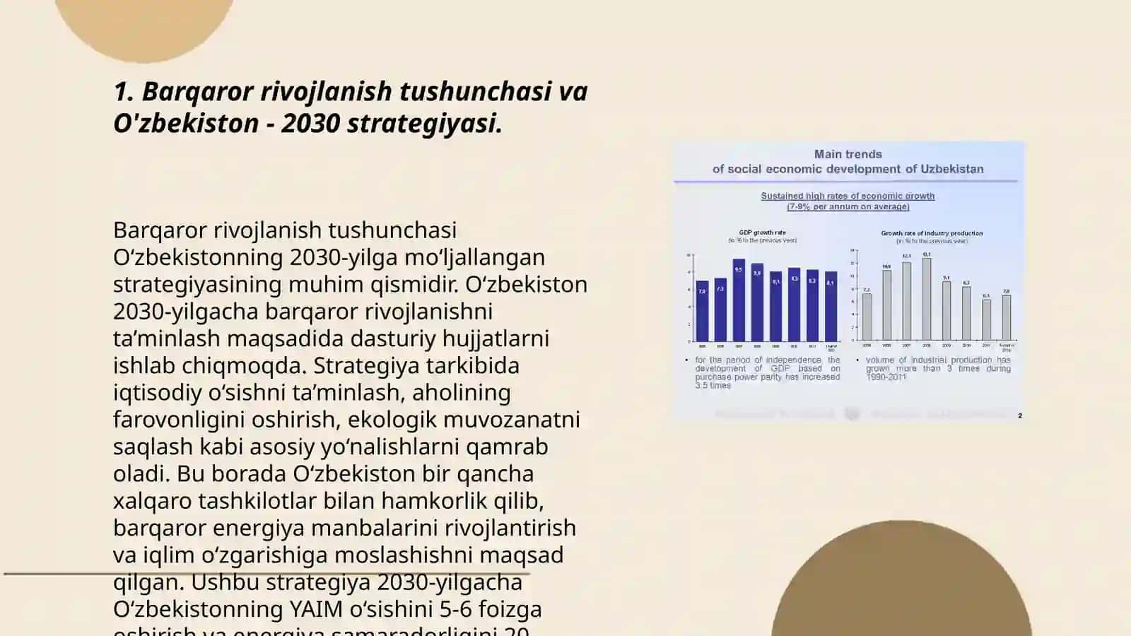 O'zbekiston - 2030 strategiyasi barqaror rivojlanishi tahlili 3