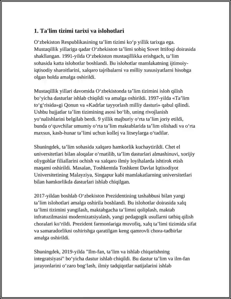 OʻZBEKISTON RESPUBLIKASI TAʼLIM TIZIMI 3