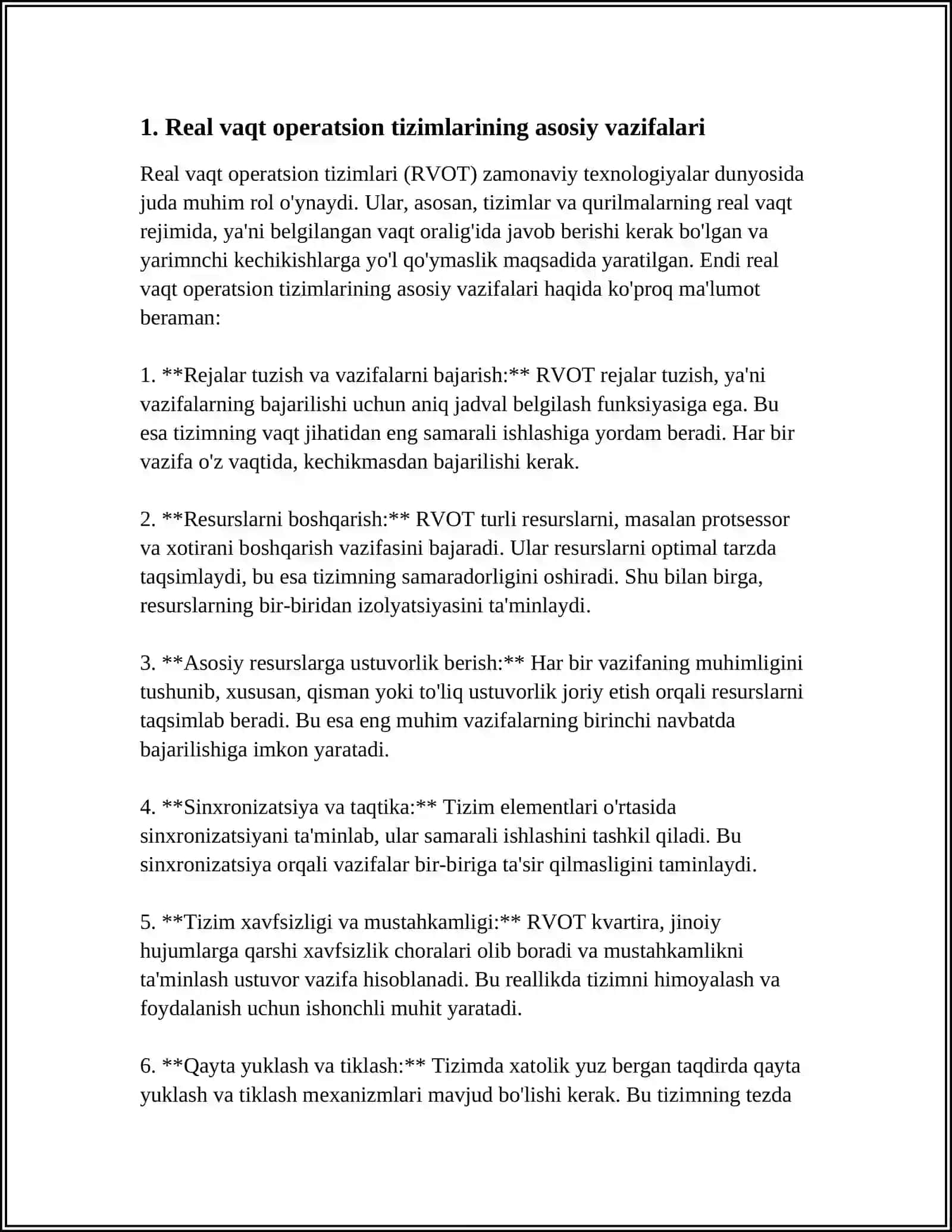 Real vaqt operatsion tizimlari 3