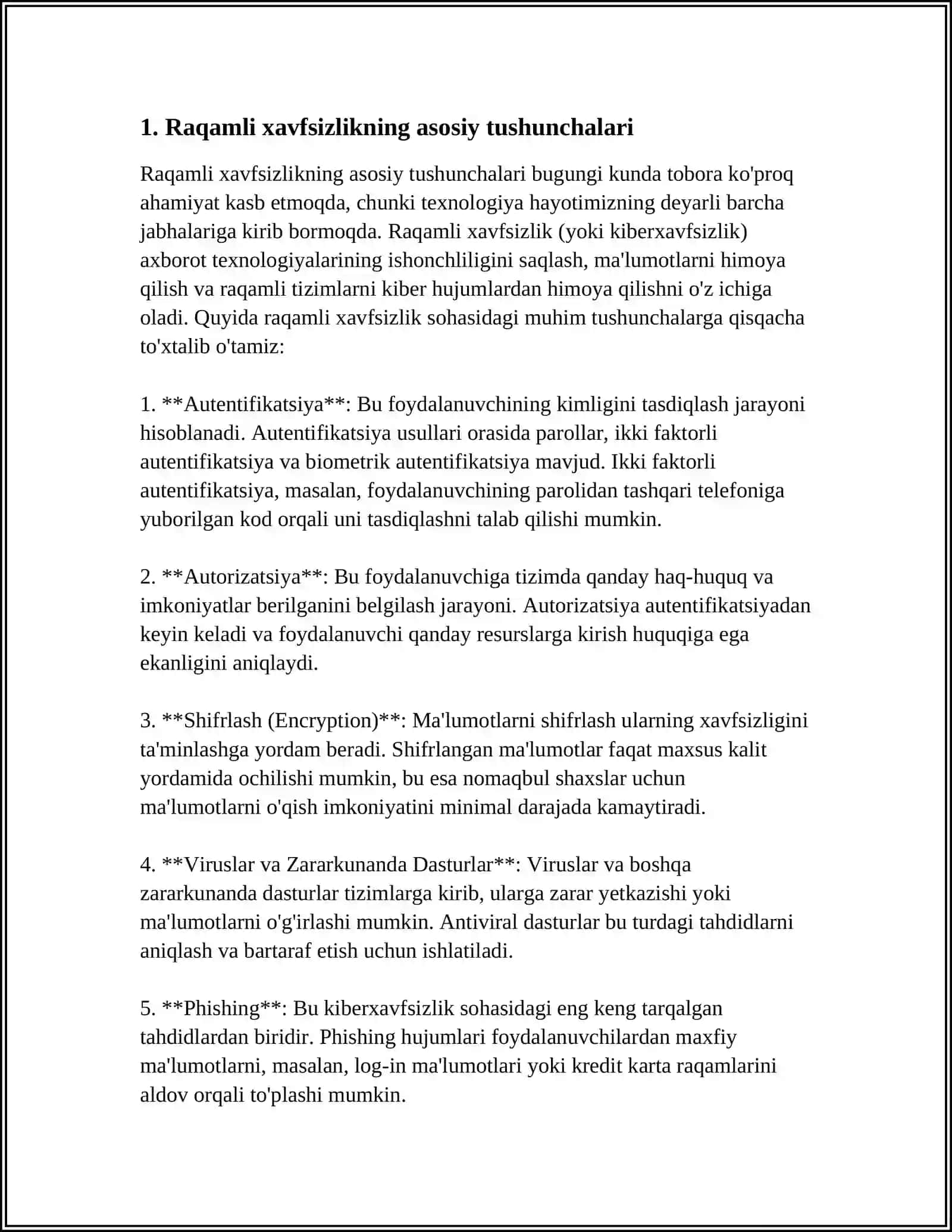 RAQAMLI BANKLAR XAFSIZLIGINI TA'MINLASH VA ULARNING TEXNIK TALABLARI 3