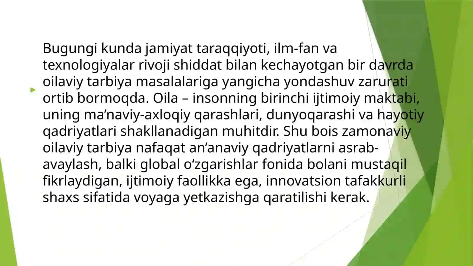 Bugungi kunda oilaviy tarbiya borasida zamonaviy qarashlar 3