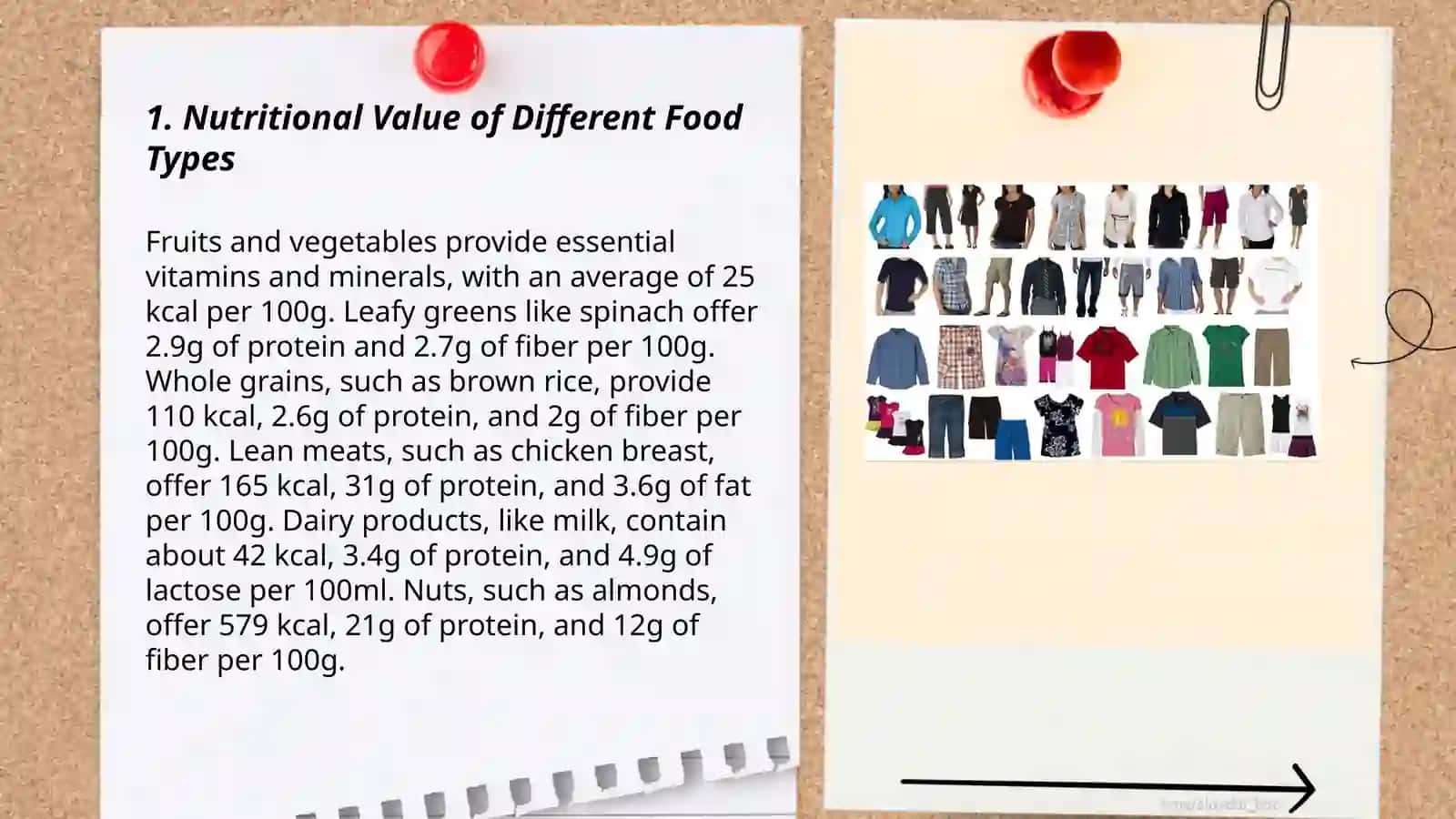 Nutritional Value of Different Food Types 3