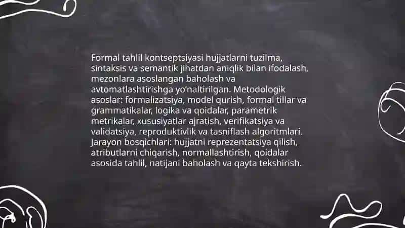 Hujjatlarni formal tahlil qilishning metodologik masalalari 3