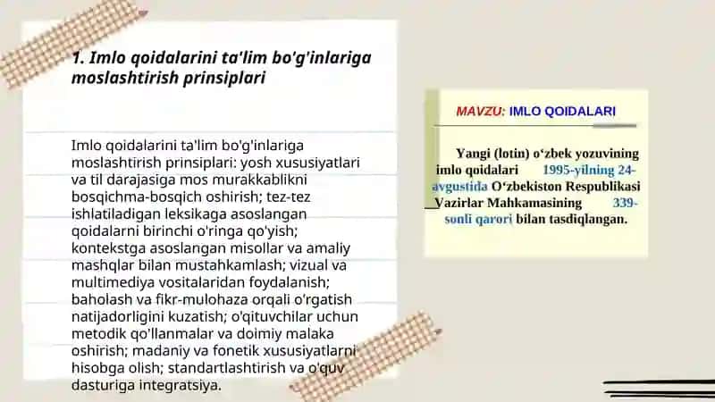 Ta'lim bo'g'inlarida imlo qoidalarining berilishi 3
