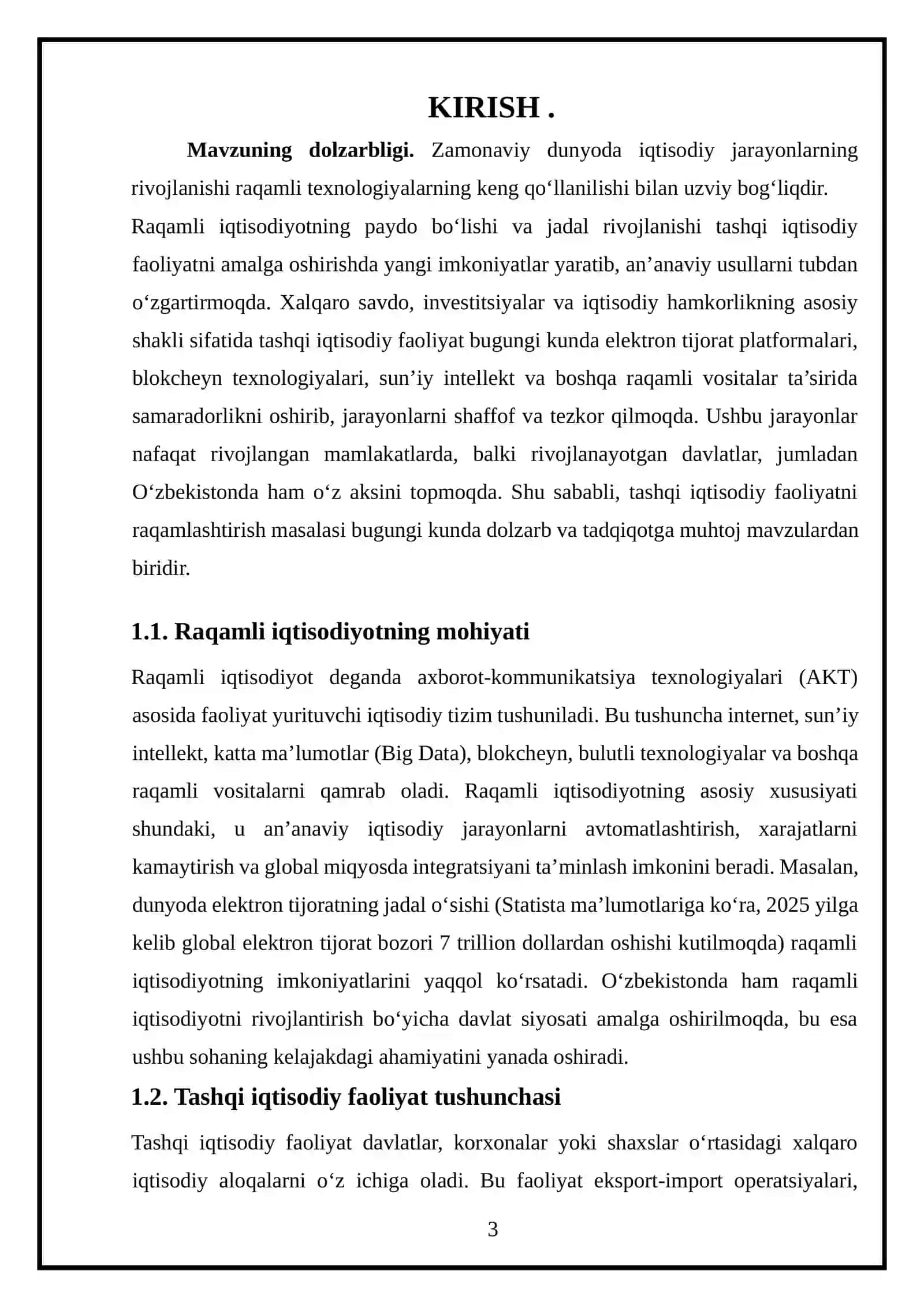 Raqamli iqtisodiyotning globallashuv jarayonlariga ta’ siri. 3