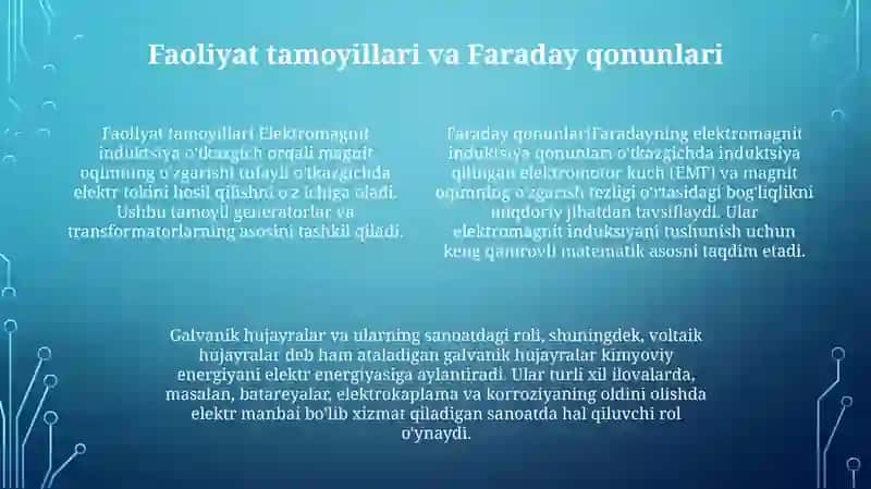 Galvanik Elementlarning Xalq Xo'Jaligidagi Ro'Li 3