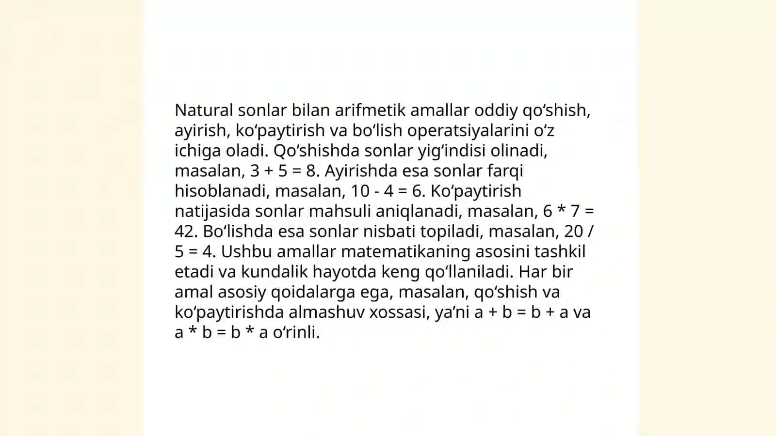 Nomanfiy sonlar ustida arifmetik amallarni o‘rgatish metodikasi 3