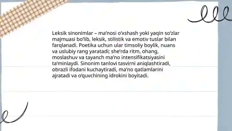 Leksik sinonimlar-poetik vosita sifatida 3