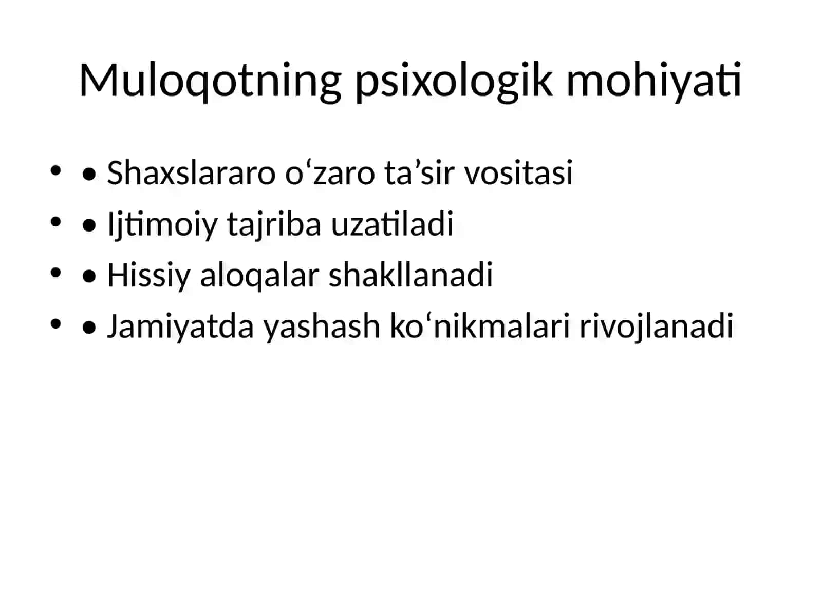 Muloqot Jarayoni 3