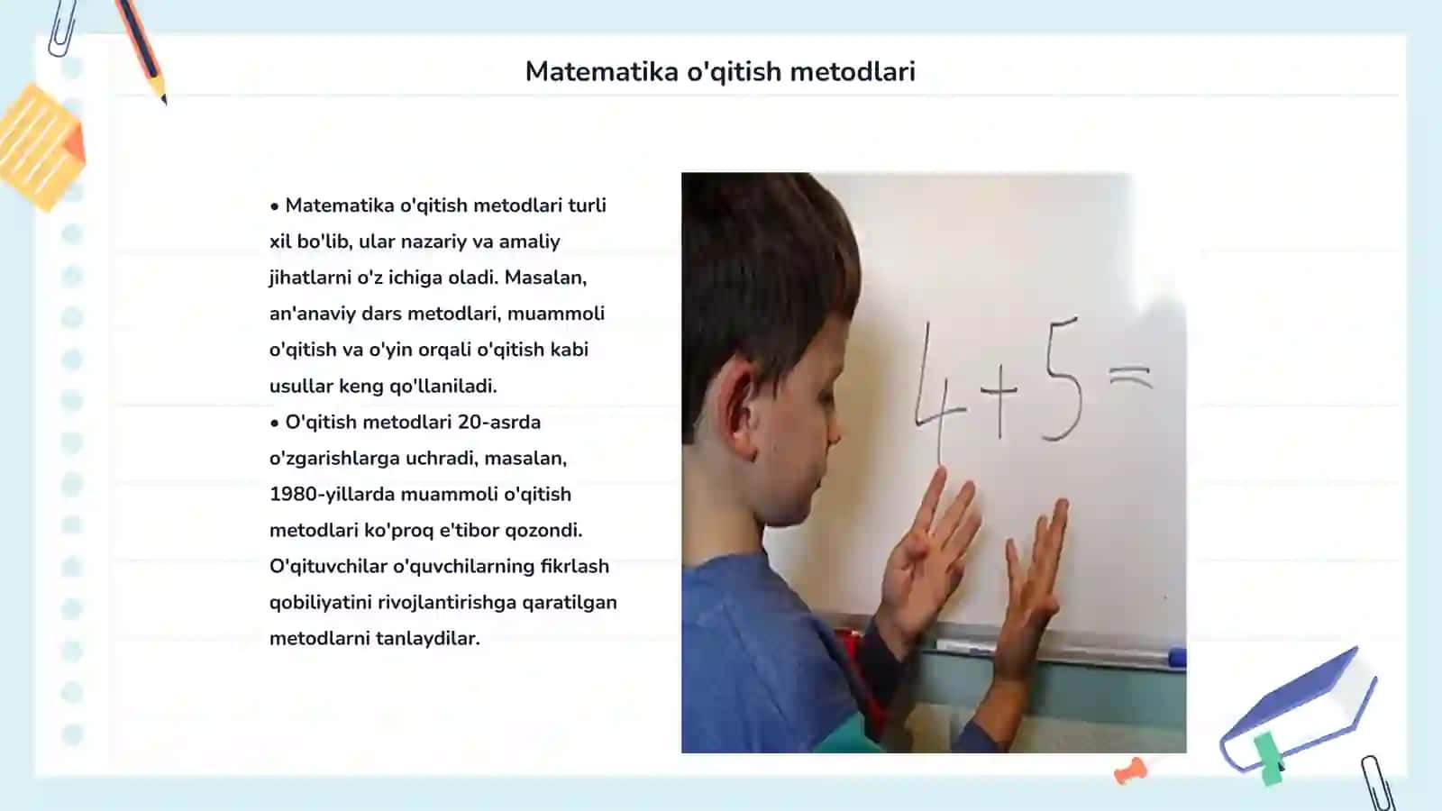 Matematika oʻqitishni tashkil etish shakllari 3