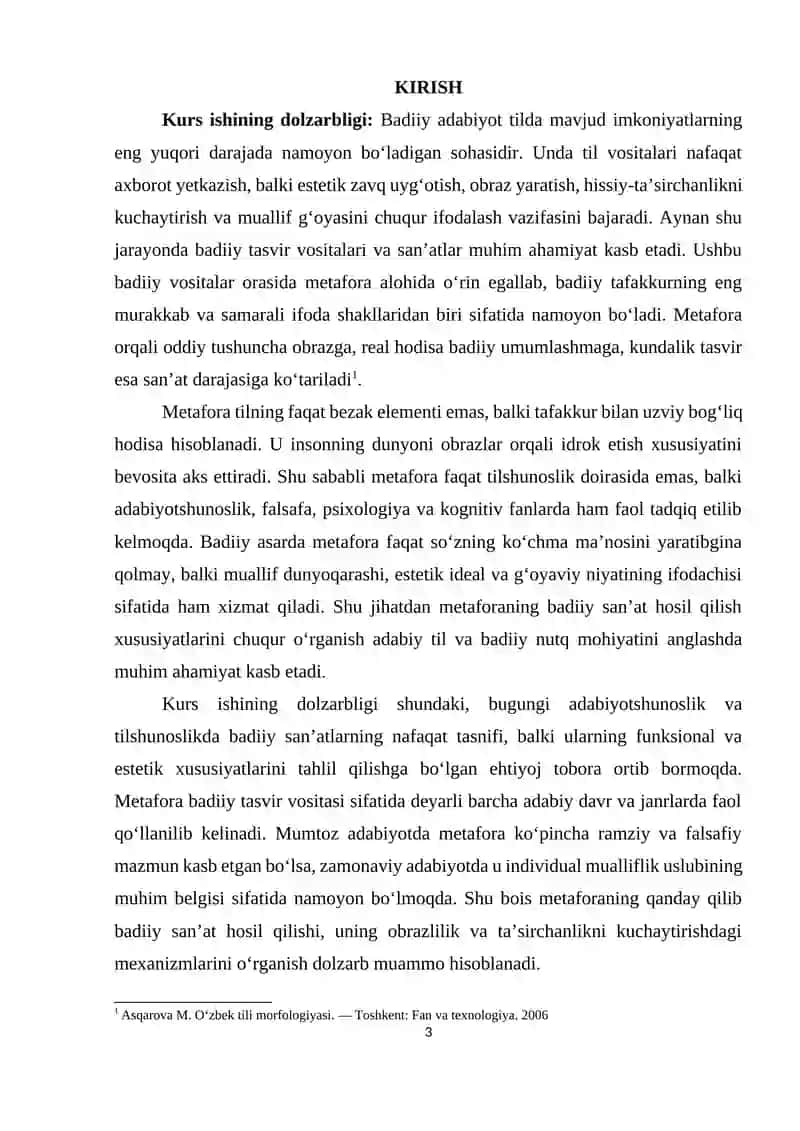 Metaforaning badiiy san’at hosil qilish xususiyatlari 3