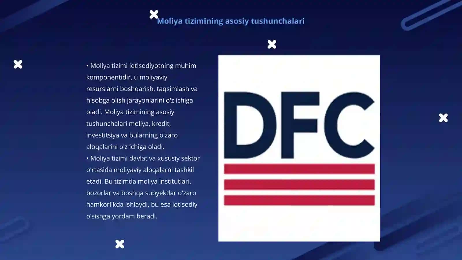 Moliya tizimi rivojlanishining tizimlari 3