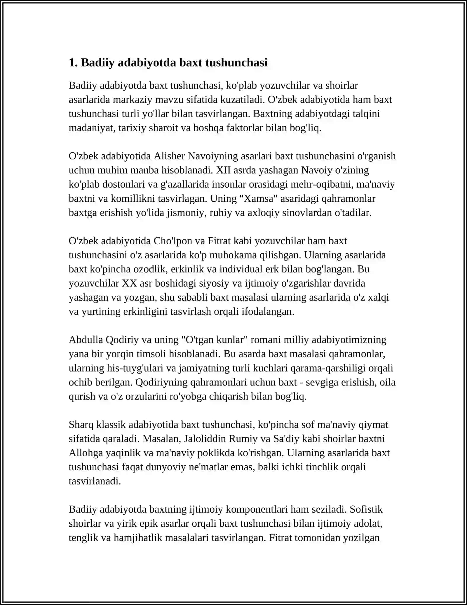BADIIY ADABIYOTDA BAXT KONSEPSIYASI 3