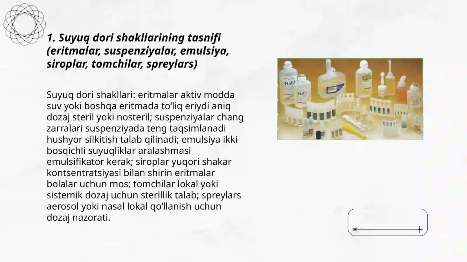 Suyuq dori shakllari va ularga retsept yozish qoidalari 3