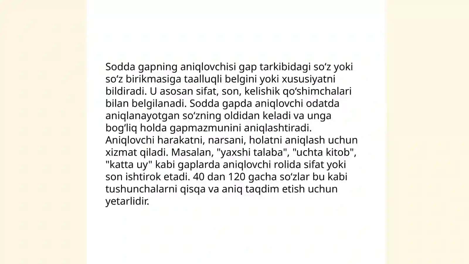 Sodda gapning tarkibiy qismlari 3