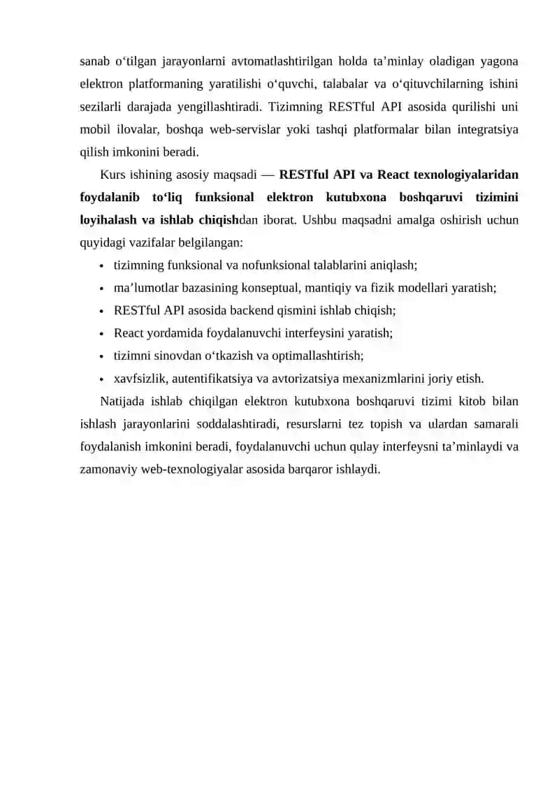 Elektron kutubxona tizimi yaratish 3