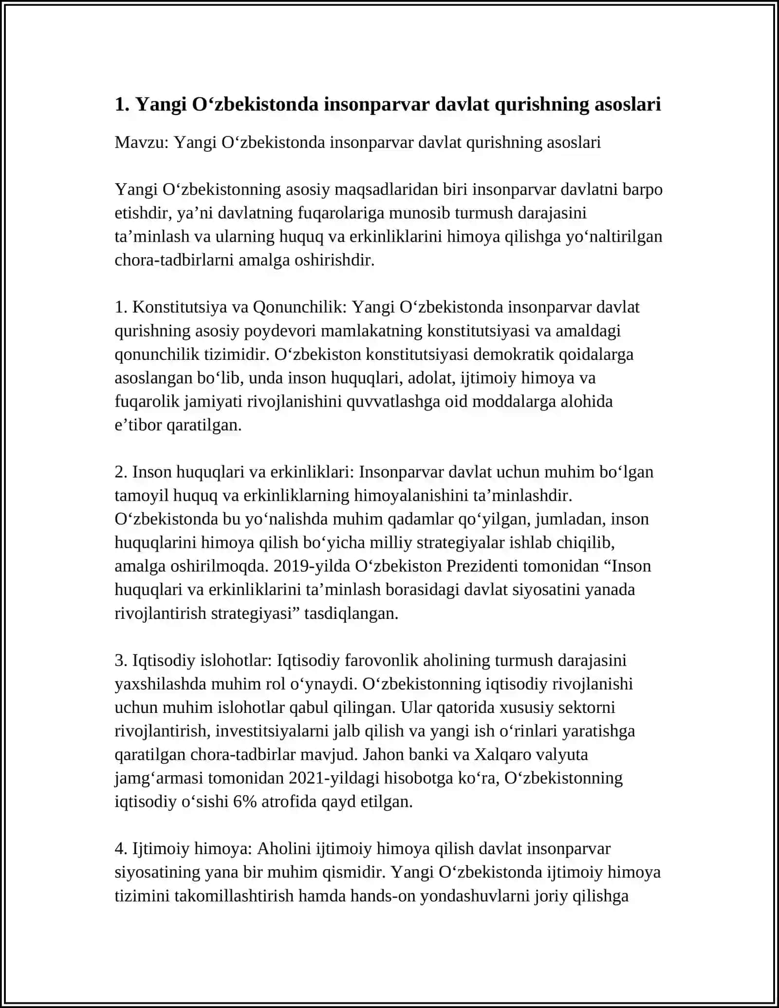 Yangi O‘zbekistonda insonparvar davlat qurishning asoslari 3