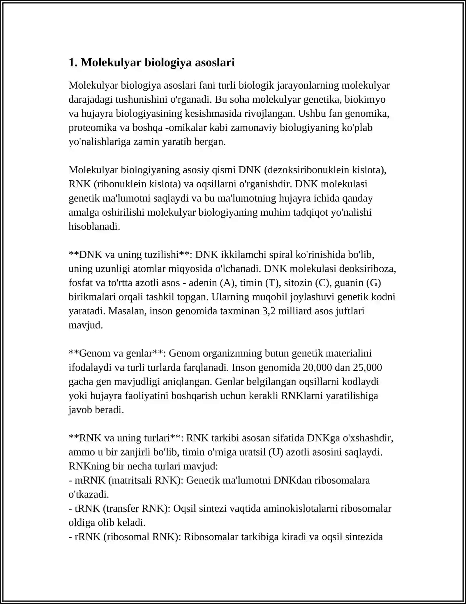 IRSIYATNING MOLEKULYAR ASOSLARI 3