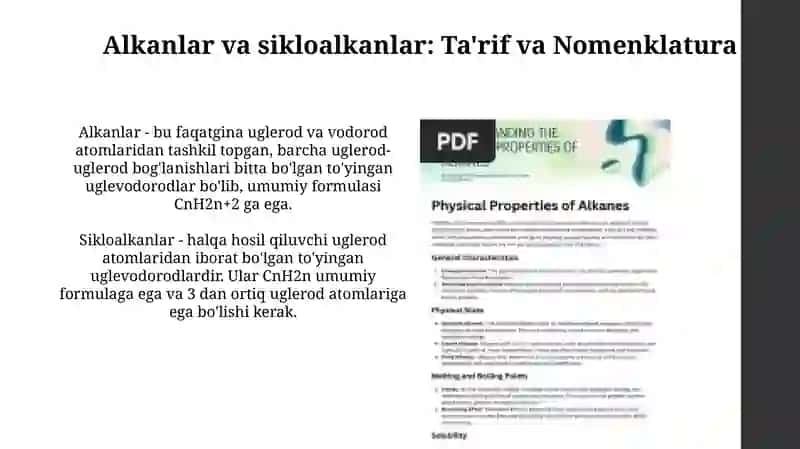 Alkan va sikloalkanlar 3