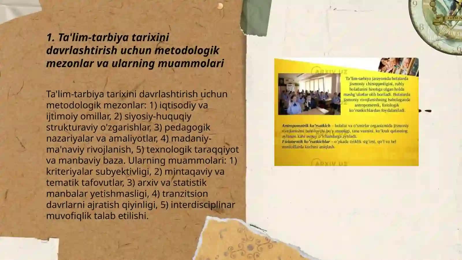 Ta'lim - Tarbiya va pedagogika tarixini davrlashtirish muommolari 3