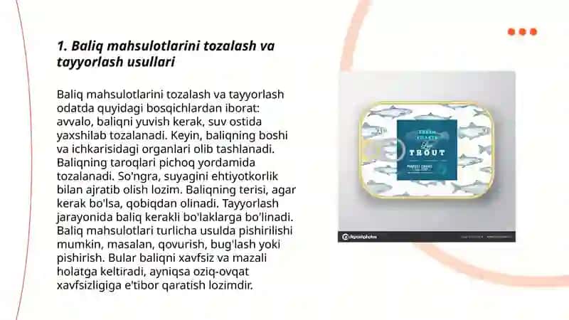 Baliq mahsulotlarini bonkalarga qadoqlash texnologiyasi 3