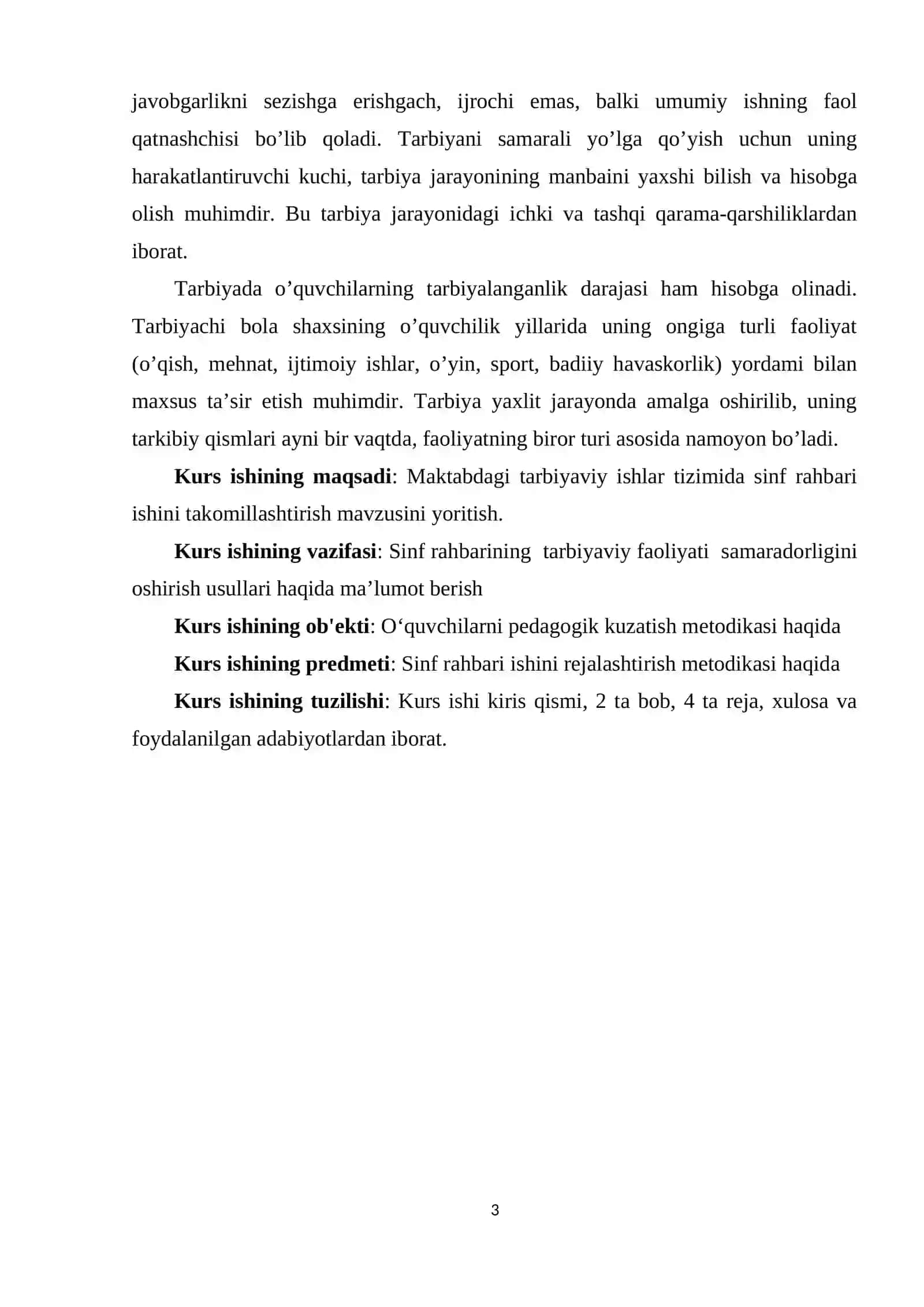 Tashkilotchi va sinf rahbarining ish faoliyatini tashkil qilish 3