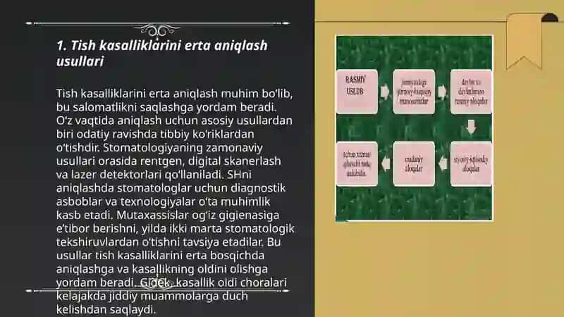 Tish kasalliklarini erta aniqlash usullari 3