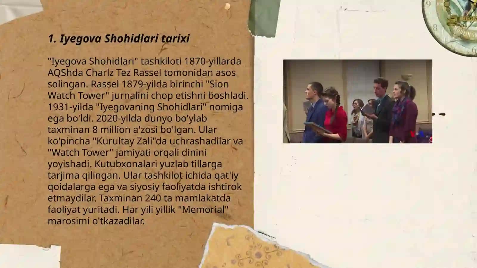"Iyegova shohidlar" sektasi 3