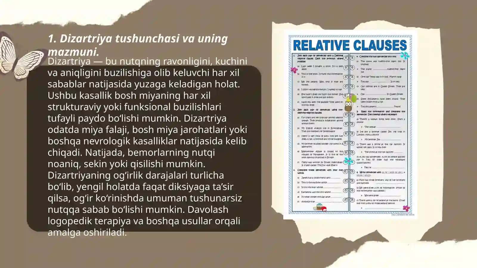 Dizartriyaning nutqiy va nonutqiy buzilishlar va ularning tasnifi 3