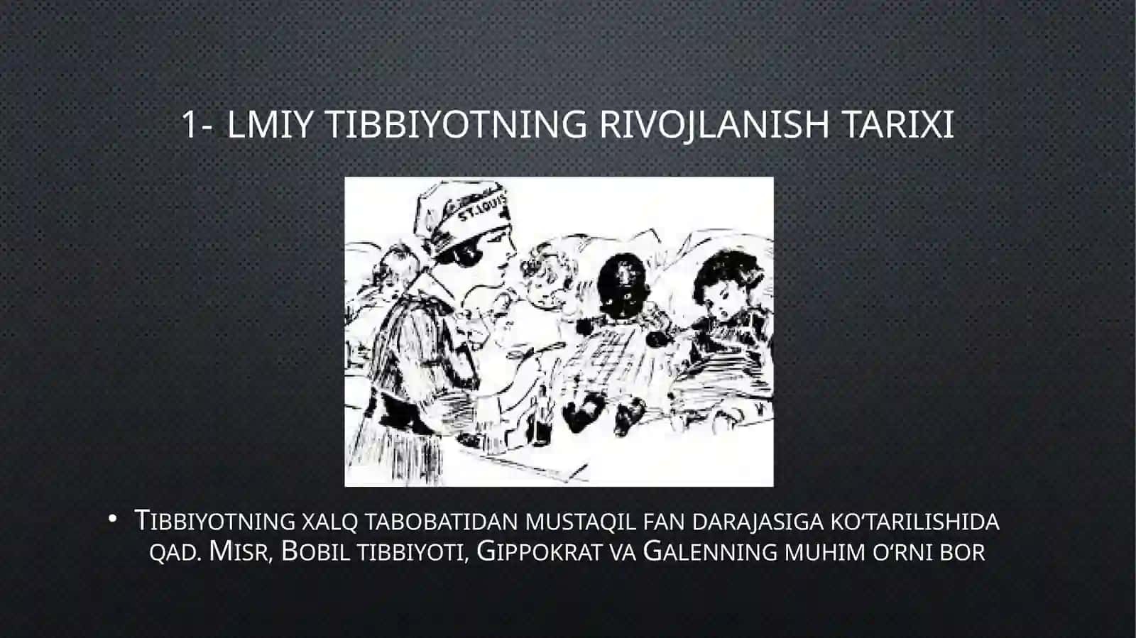 ilmiy tibbiyotning rivojlanish tarixi 3