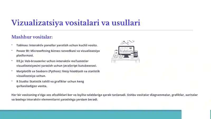 Maʼlumotlarni Vizualizatsiya Qilish va Mashinaviy Oʻqitishga Kirish 3