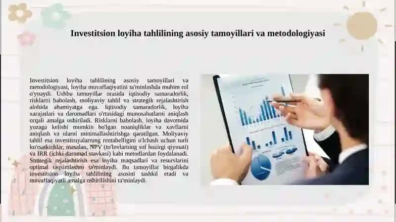 Investitsion loyiha tahlilining mohiyati va ahamiyati 3