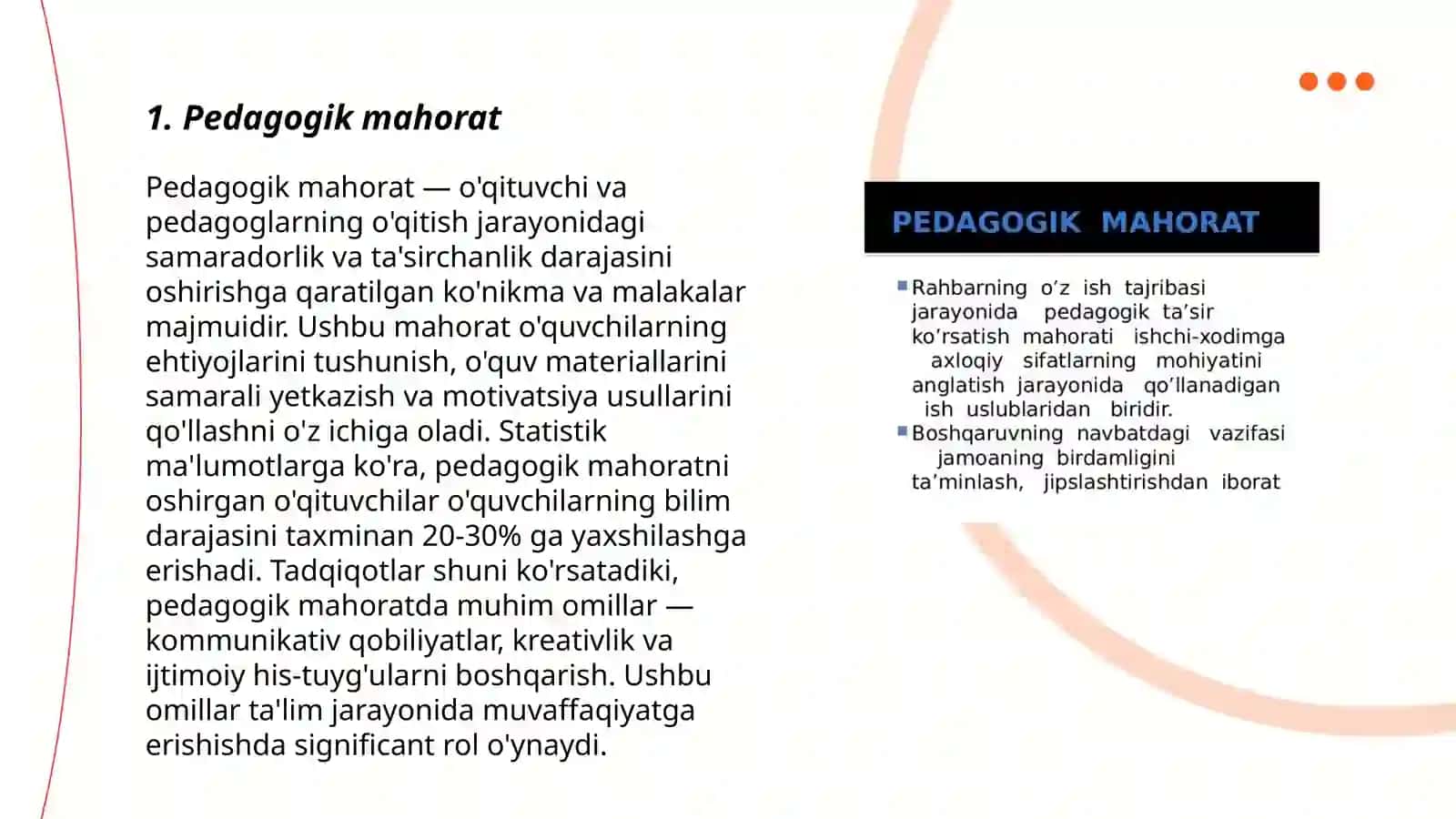 Pedagogik shaxsiga qoʻyiladigan talablar 3