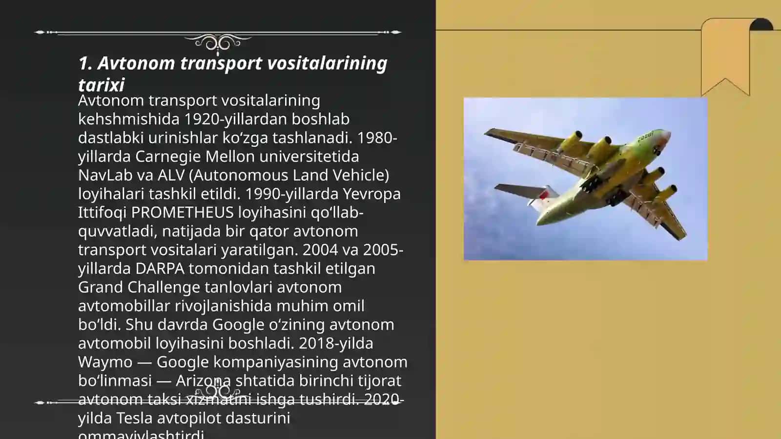 Avtonom transport vositalari uchun sun'iy intellekt 3