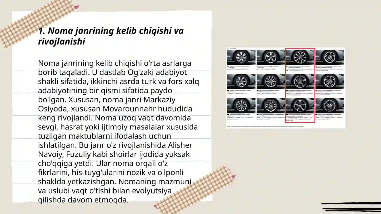 Noma janrining kelib chiqishi va rivojlanishi 3