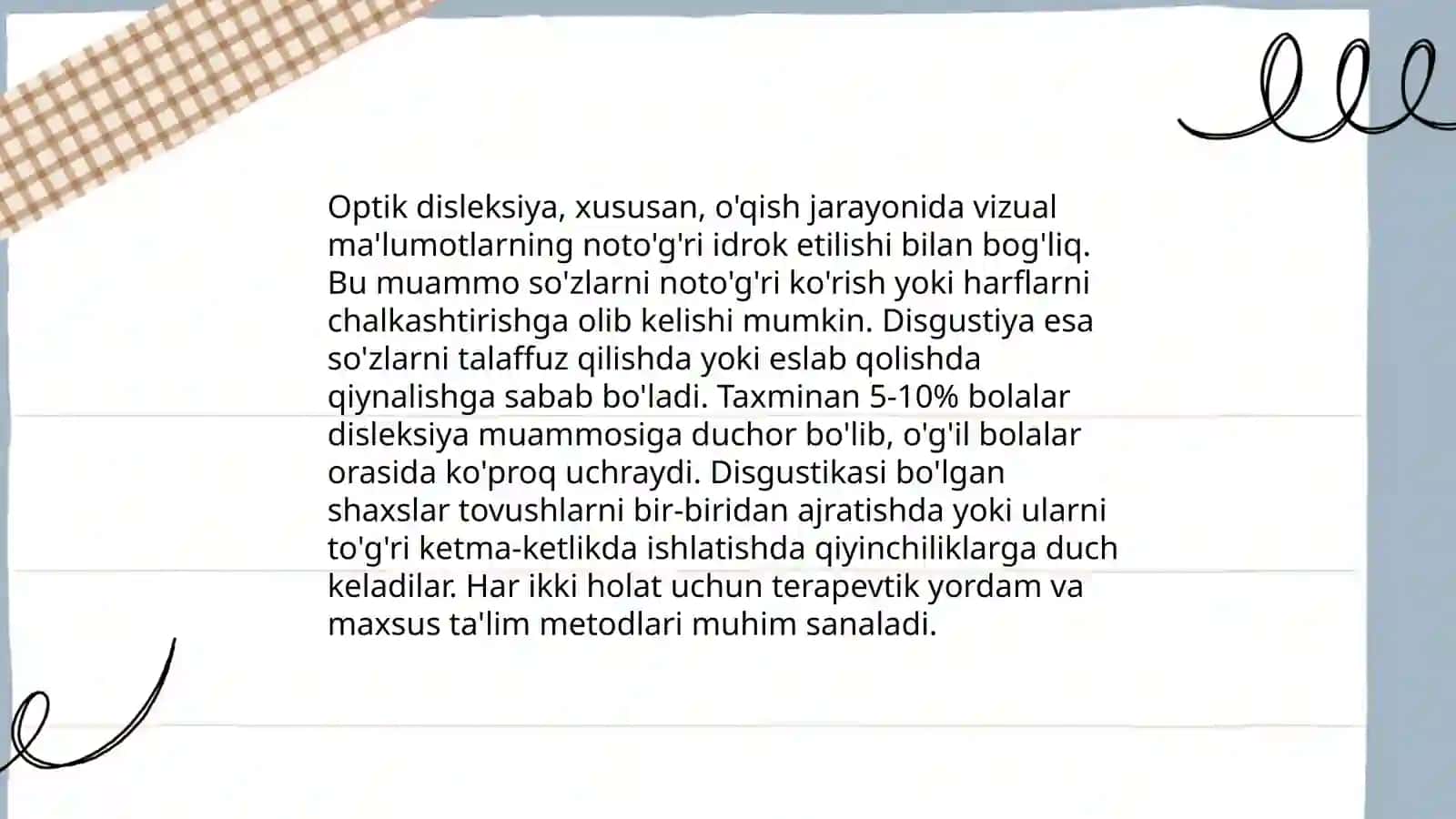 Optik disleksiya va disgrafiyani bartaraf etish 3