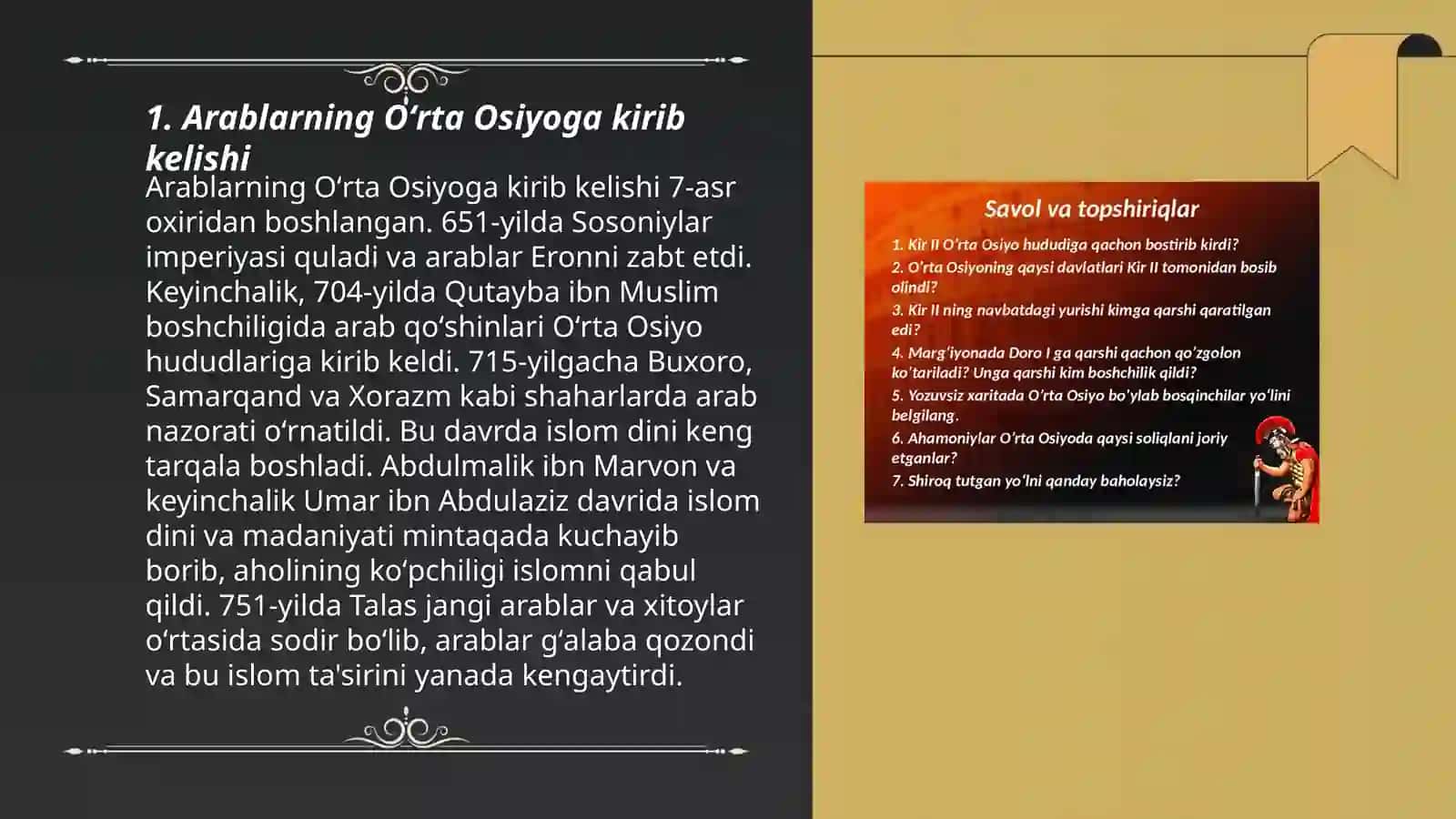 O'rta Osiyoga arablarning kirib kelishi va ularning soliqlari 3