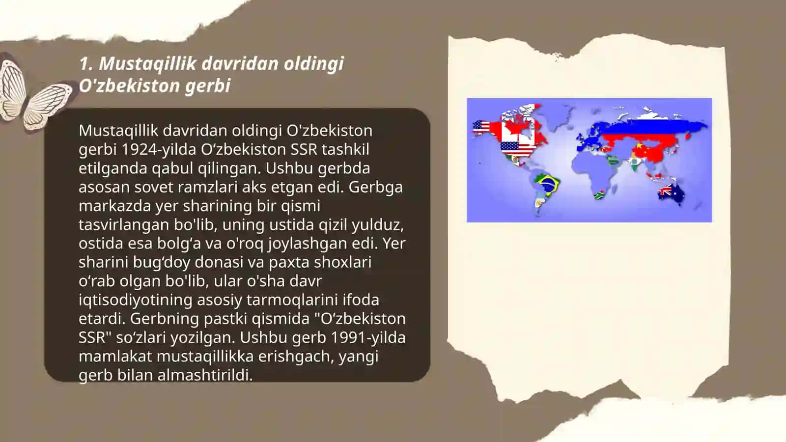 Mustaqillikacha bolgan gerb konstitutsiya va bayroq farqlari 3