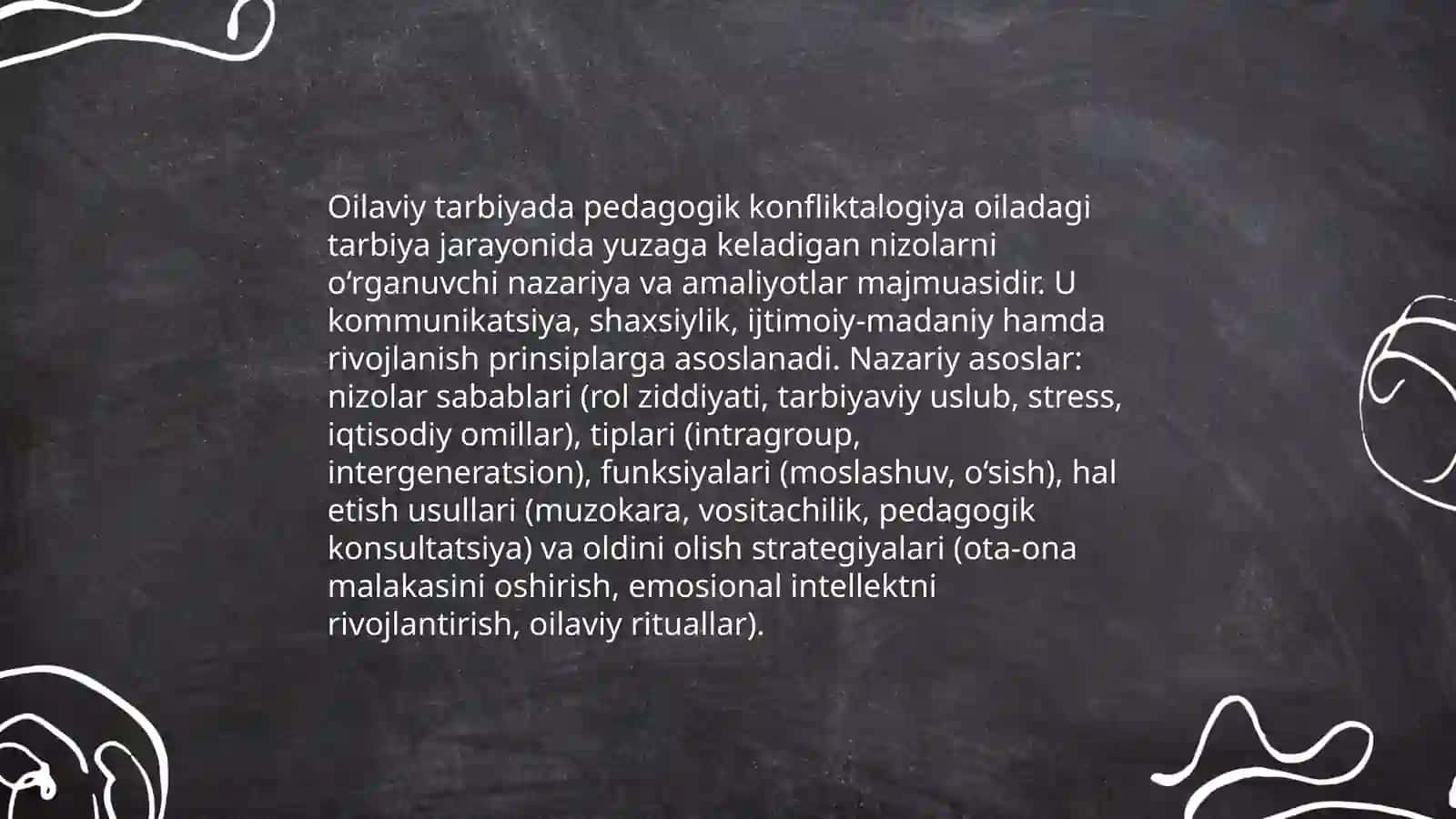 Oiladagi tarbiya jarayonining pedagogik konfliktalogiya bilan aloqasi 3