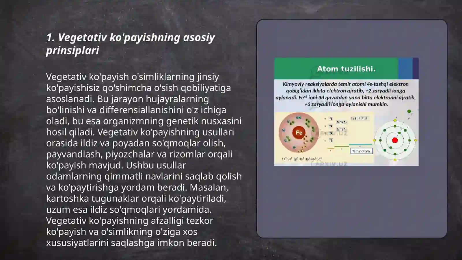 O'simliklarning vegetativ va generativ ko'payishga doir masala va mashqlar 3