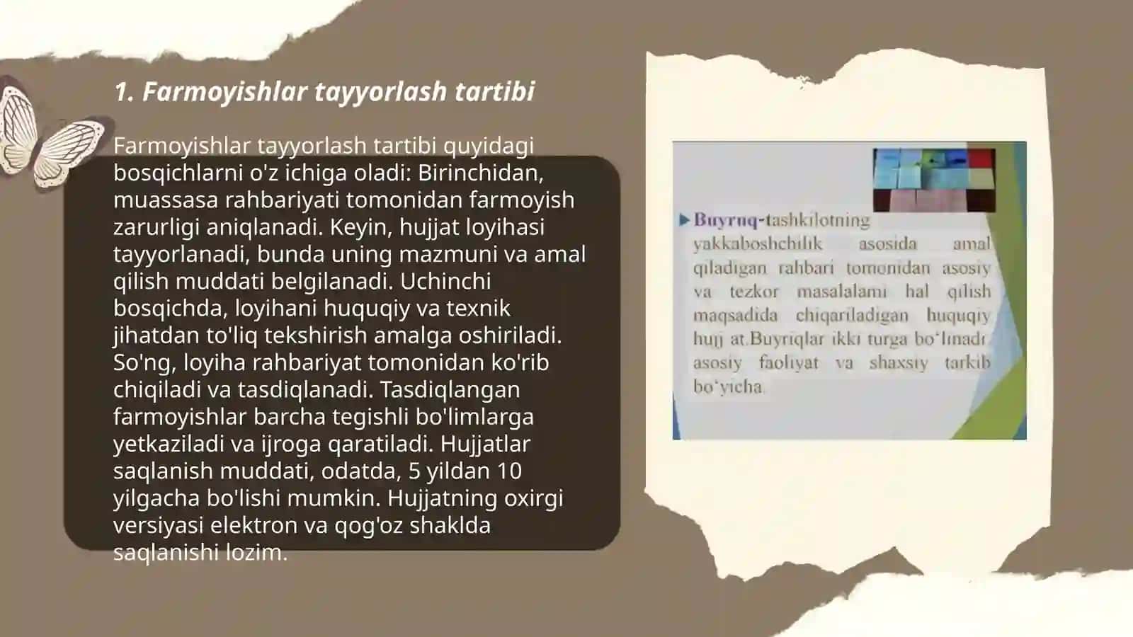 Farmoyish hujjatlari 3