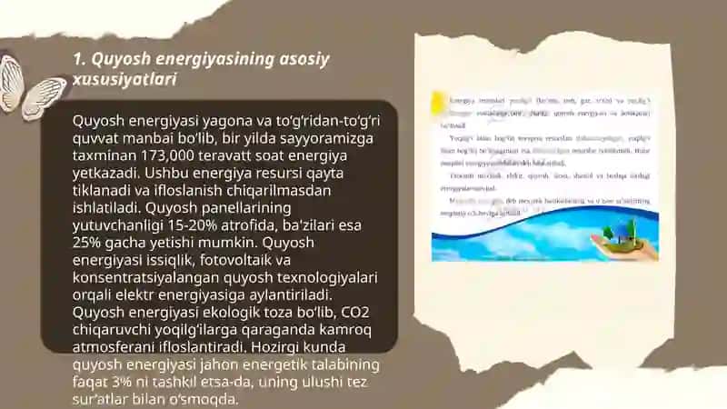 Quyosh energiyasi oqimining fototrof ekosistemalar orqali oʻzlashtirilishi 3