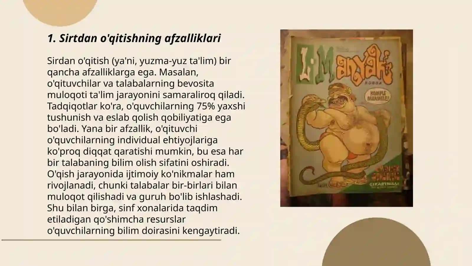 Sirtdan o'qitishning afzalliklari 3