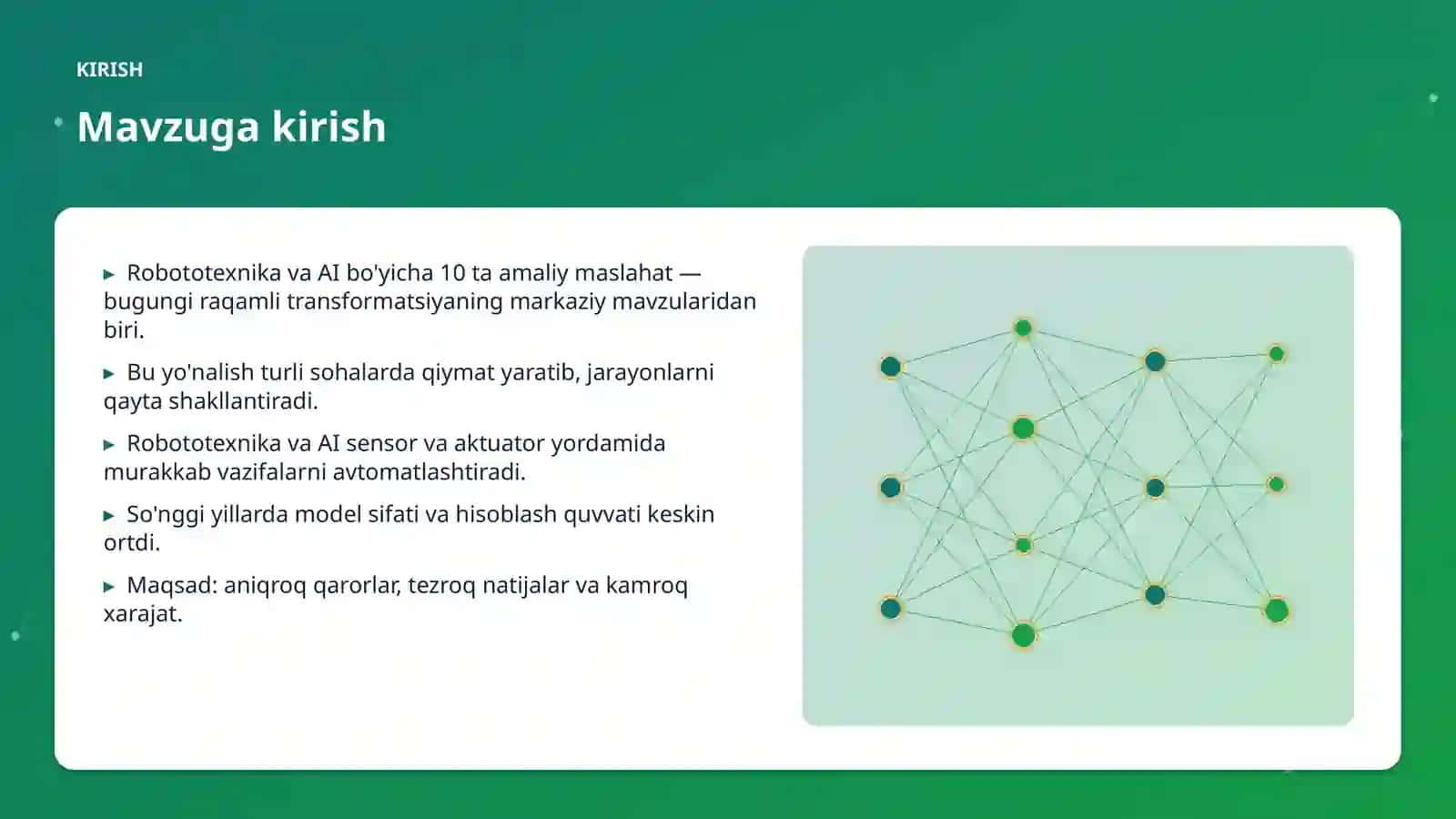 Robototexnika va AI bo'yicha 10 ta amaliy maslahat 3