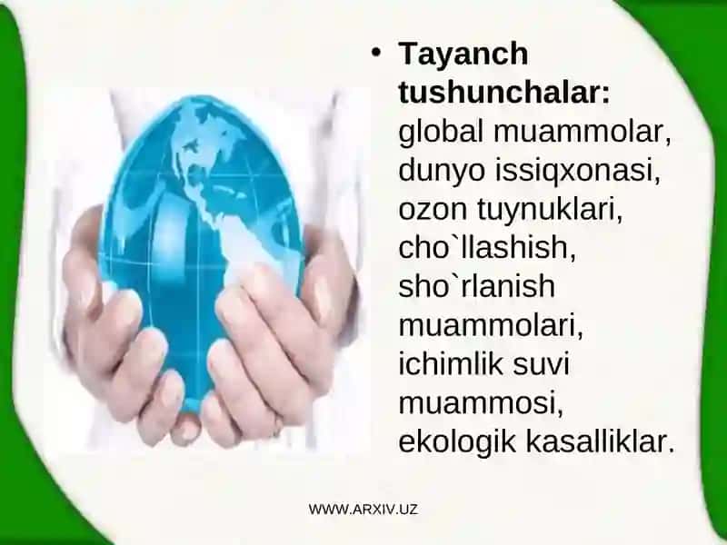 Mintaqaviy ekologik muammolar va ularning kelib chiqish sabablari 3